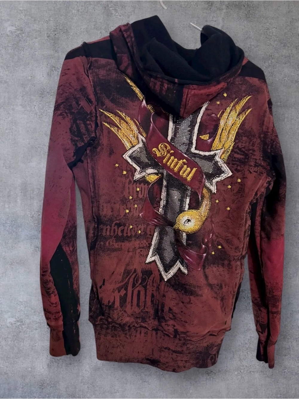 Affliction Sinful hoodie vintage Y2K